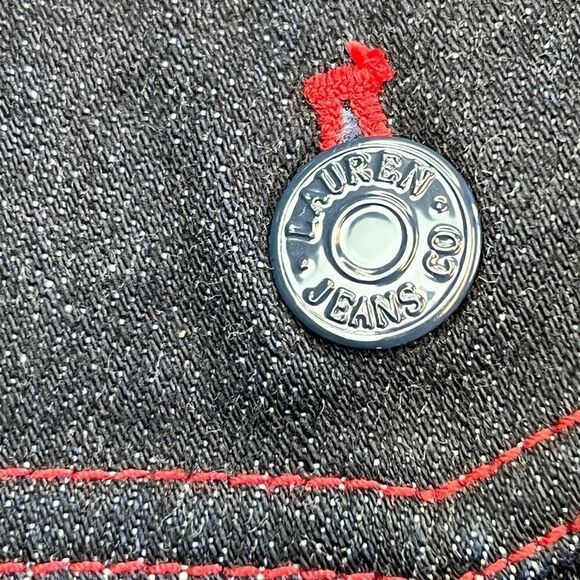 Ralph Lauren Skirt Jeans Co. Womens 10 Denim Gold Hardware Blue Wash Vintage - Picture 7 of 9